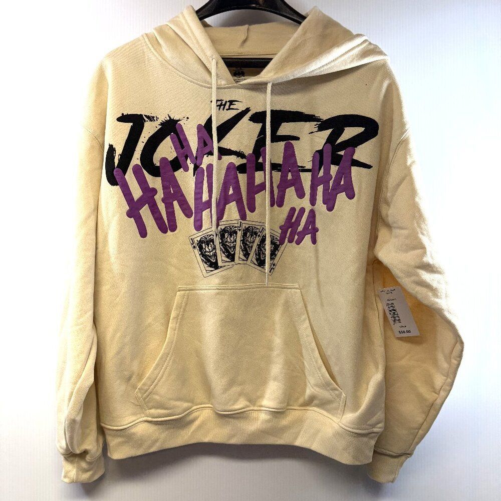 Joker Graphic Hoodie - DC Comics, Beige, Unisex, NWT, $ize Medium